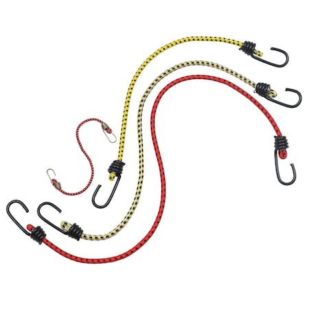 Keeper Keeper Assorted Bungee Cord Set asst in. L 12 pk 6313